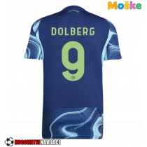 Moške Nogometnih dresov Ajax Kasper Dolberg #9 Gostujoči 2025-26 Kratki rokavi